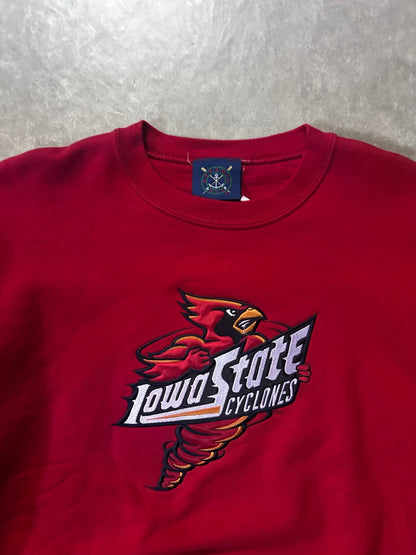 90's Vintage Iowa State Cyclones Logo Red Crewneck - L - L | Martin City Vintage