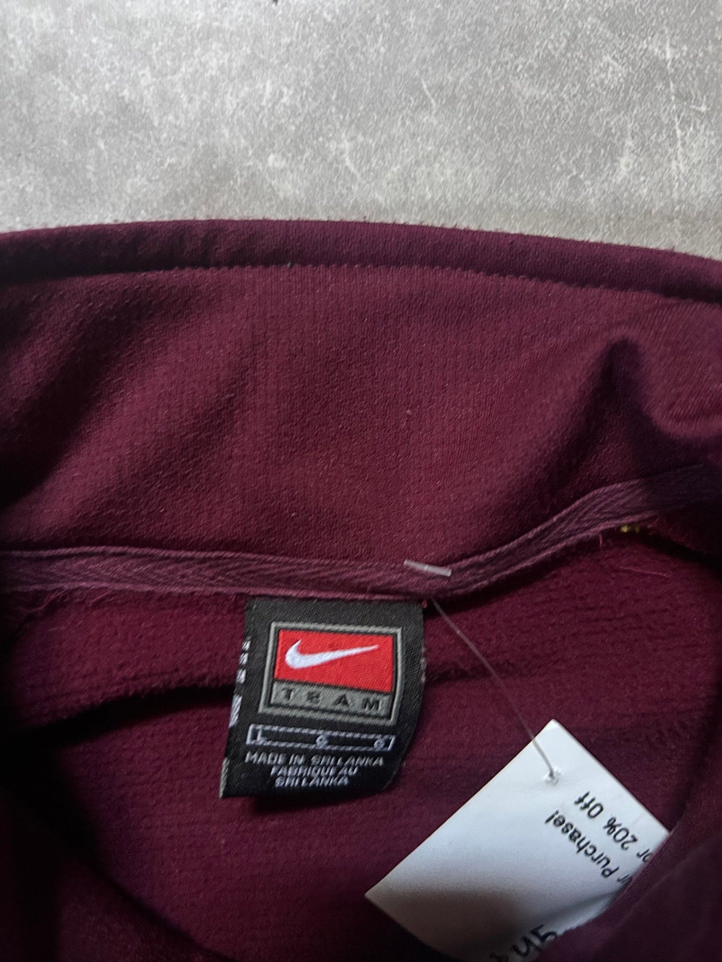 2000's Vintage Arizona State Sun Devils Nike Maroon Track Jacket - L - L | Martin City Vintage