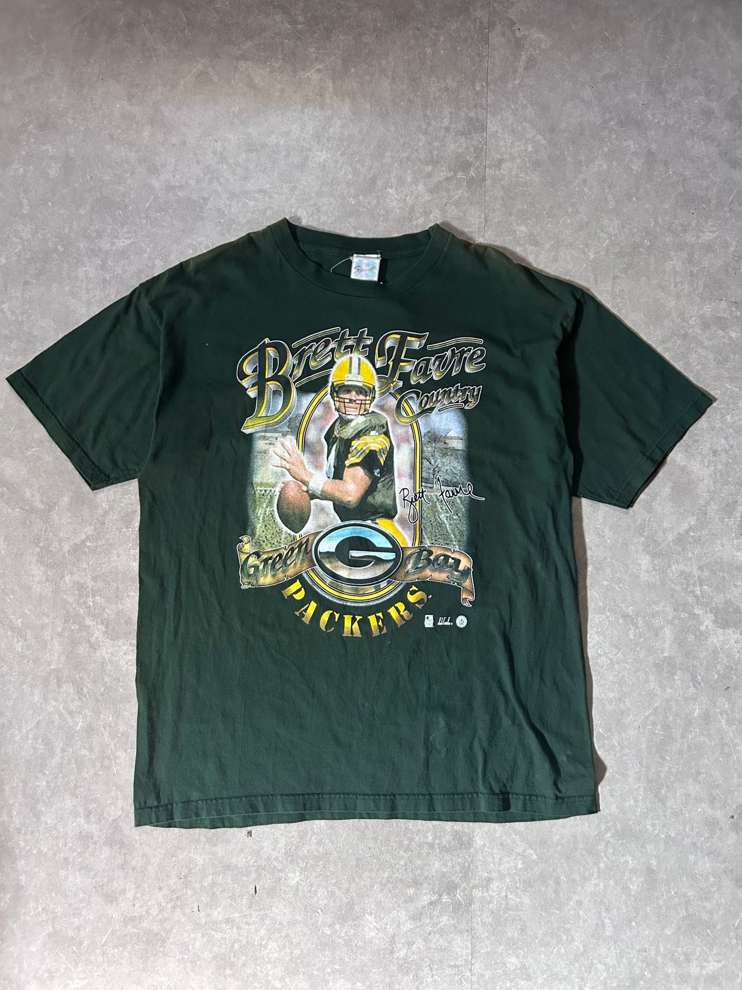 90's Vintage Brett Favre Green Bay Packers Green T-Shirt - L - L | Martin City Vintage
