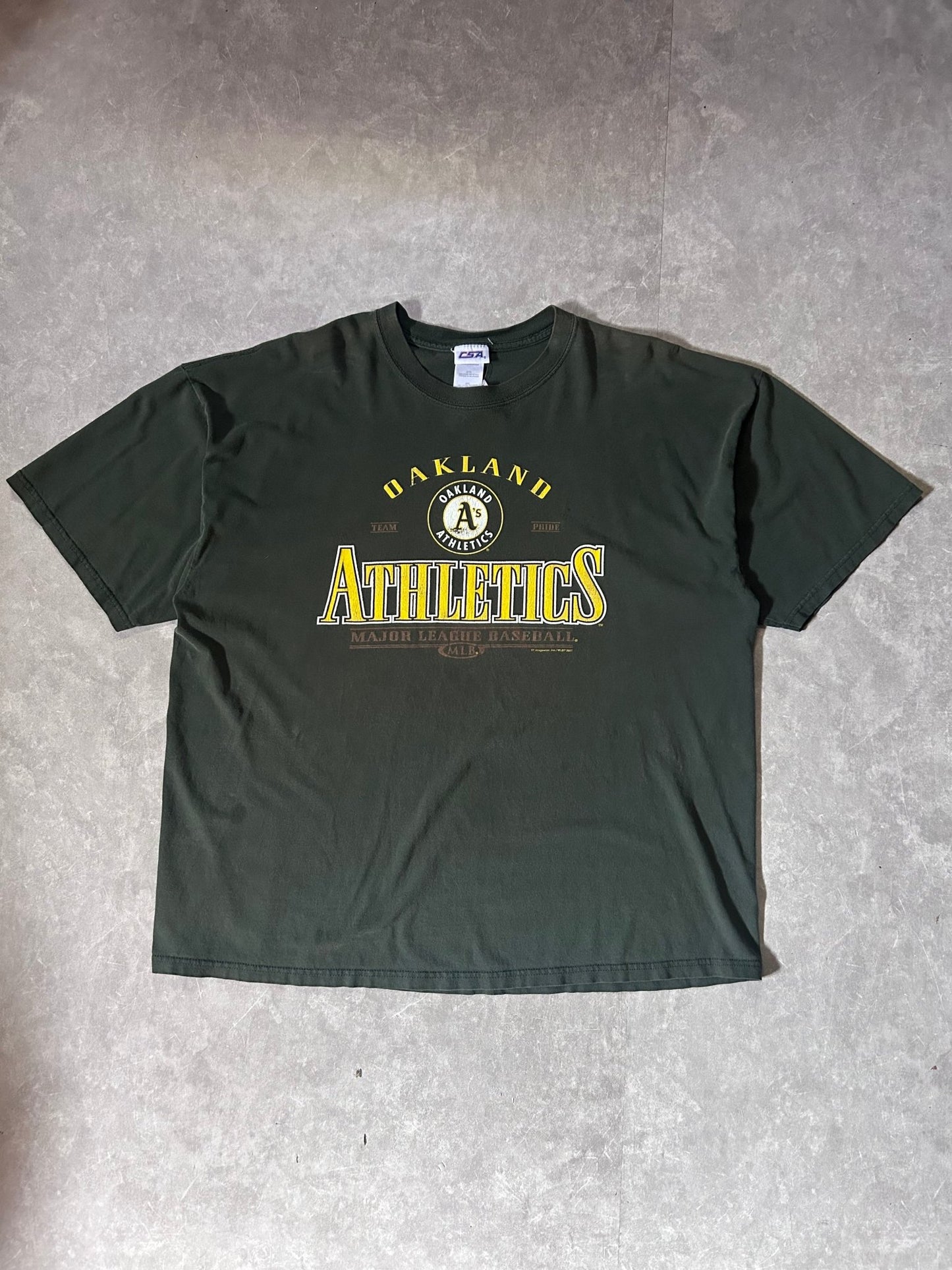90's Vintage Oakland Athletics Green T-Shirt - XXL - XXL | Martin City Vintage