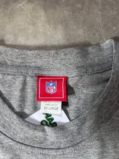 2000's Vintage New York Jets Embroidered Grey T-Shirt - XXL - XXL | Martin City Vintage