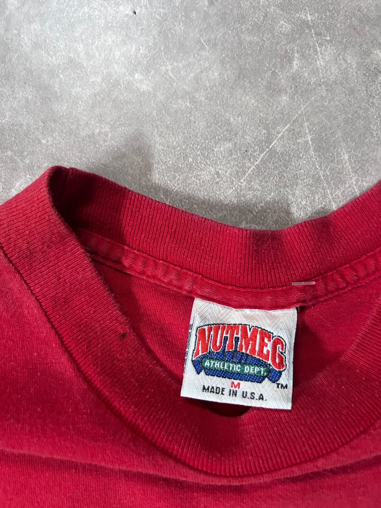 90's Vintage Kansas City Chiefs Nutmeg Red T-Shirt - M - M | Martin City Vintage