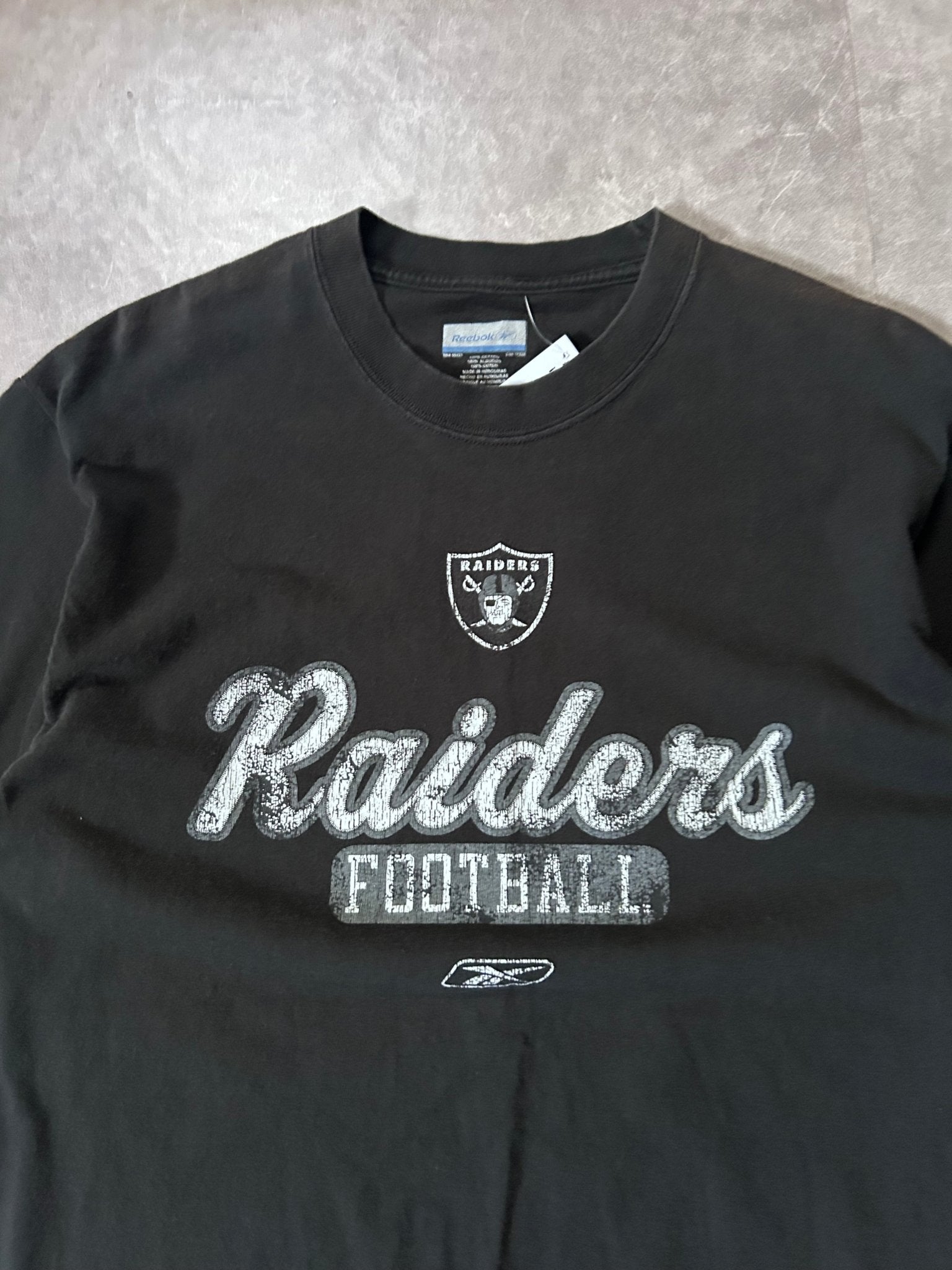 2000's Vintage Oakland Raiders Reebok Black T-Shirt - M - M | Martin City Vintage