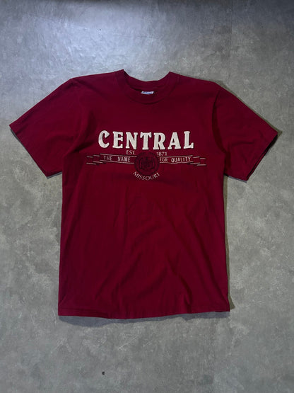 90's Vintage Central Missouri Mules Red T-Shirt - M - M | Martin City Vintage