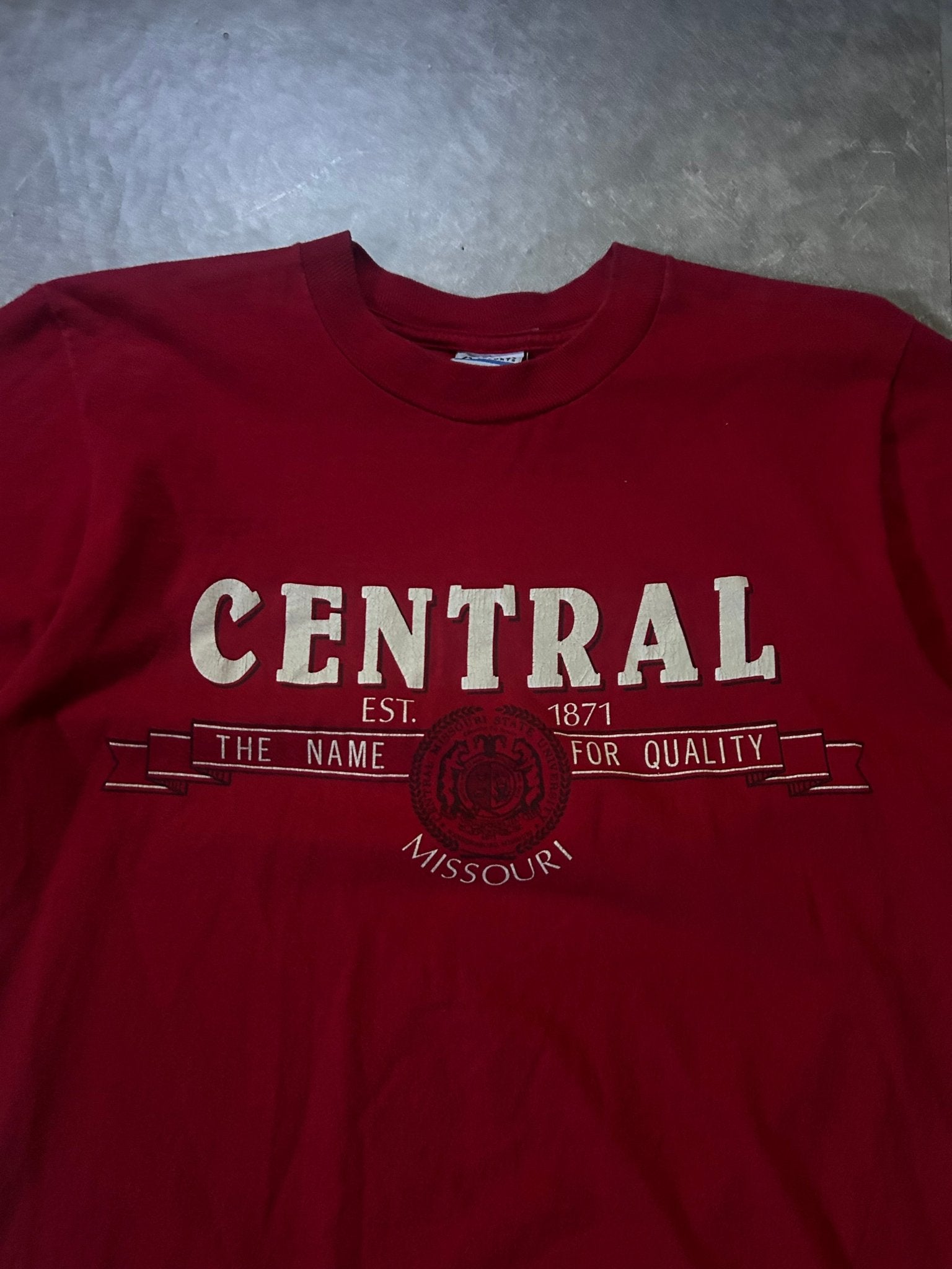 90's Vintage Central Missouri Mules Red T-Shirt - M - M | Martin City Vintage