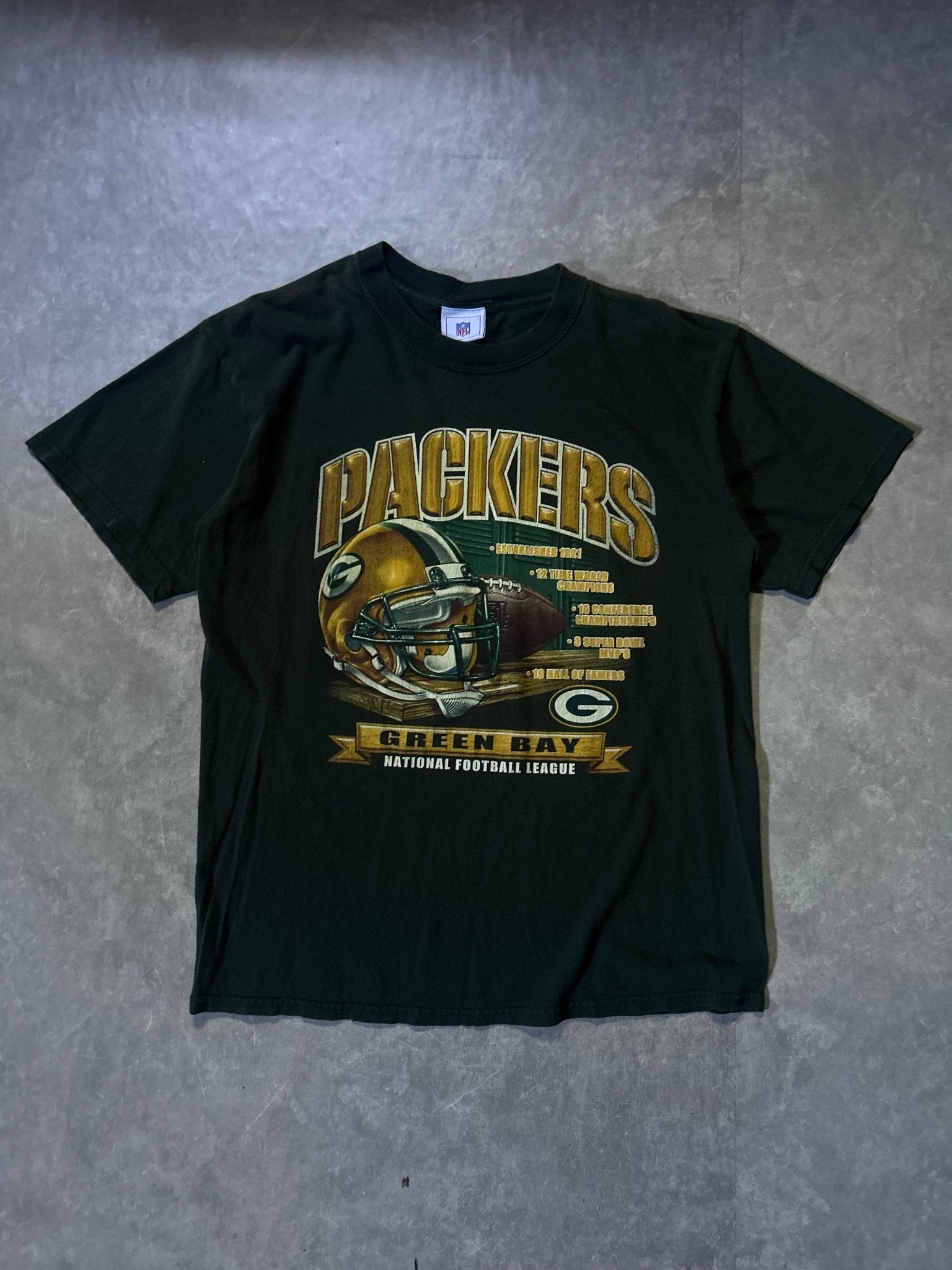 90's Vintage Green Bay Packers NFL Green T-Shirt - L - L | Martin City Vintage