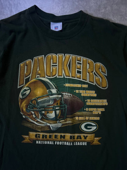 90's Vintage Green Bay Packers NFL Green T-Shirt - L - L | Martin City Vintage