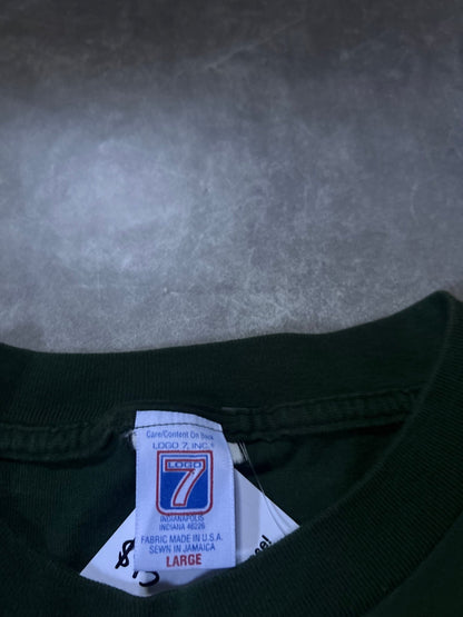 90's Vintage Green Bay Packers Logo7 Green T-Shirt - L - L | Martin City Vintage