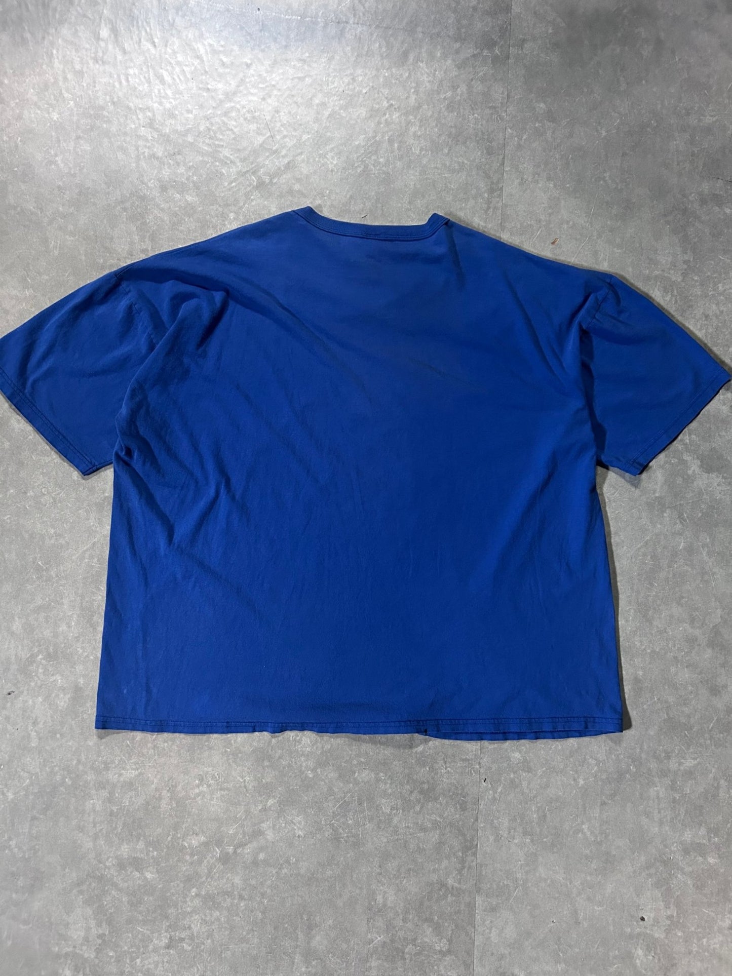 90's Vintage Kansas Jayhawks Russell Blue T-Shirt - XXXL - XXXL | Martin City Vintage