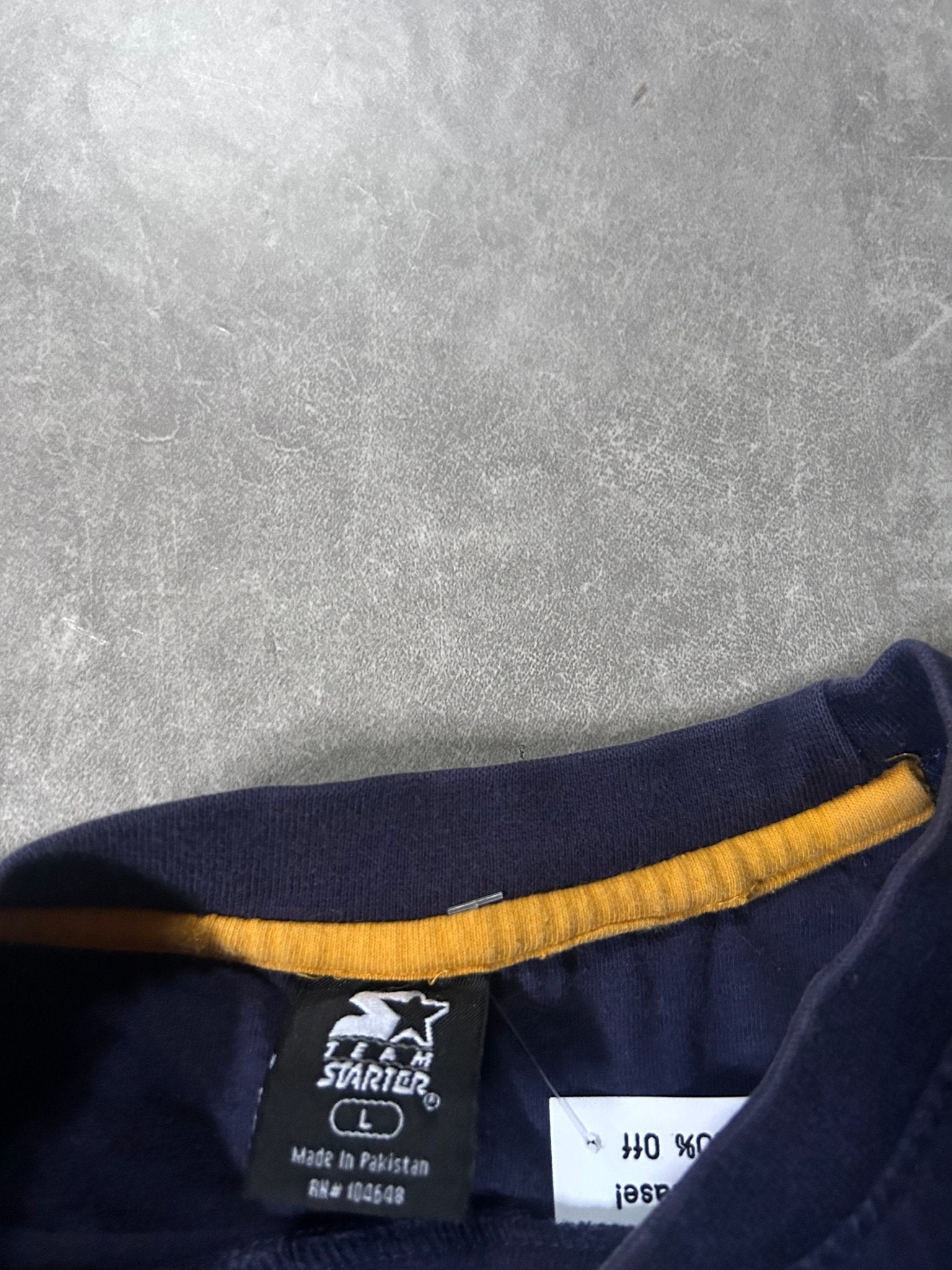 2000's West Virginia Mountaineers Embroidered Minimal Logo Navy T-Shirt - L - L | Martin City Vintage