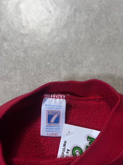 90's Vintage Kansas City Chiefs Embroidered Red Crewneck - XL - XL | Martin City Vintage