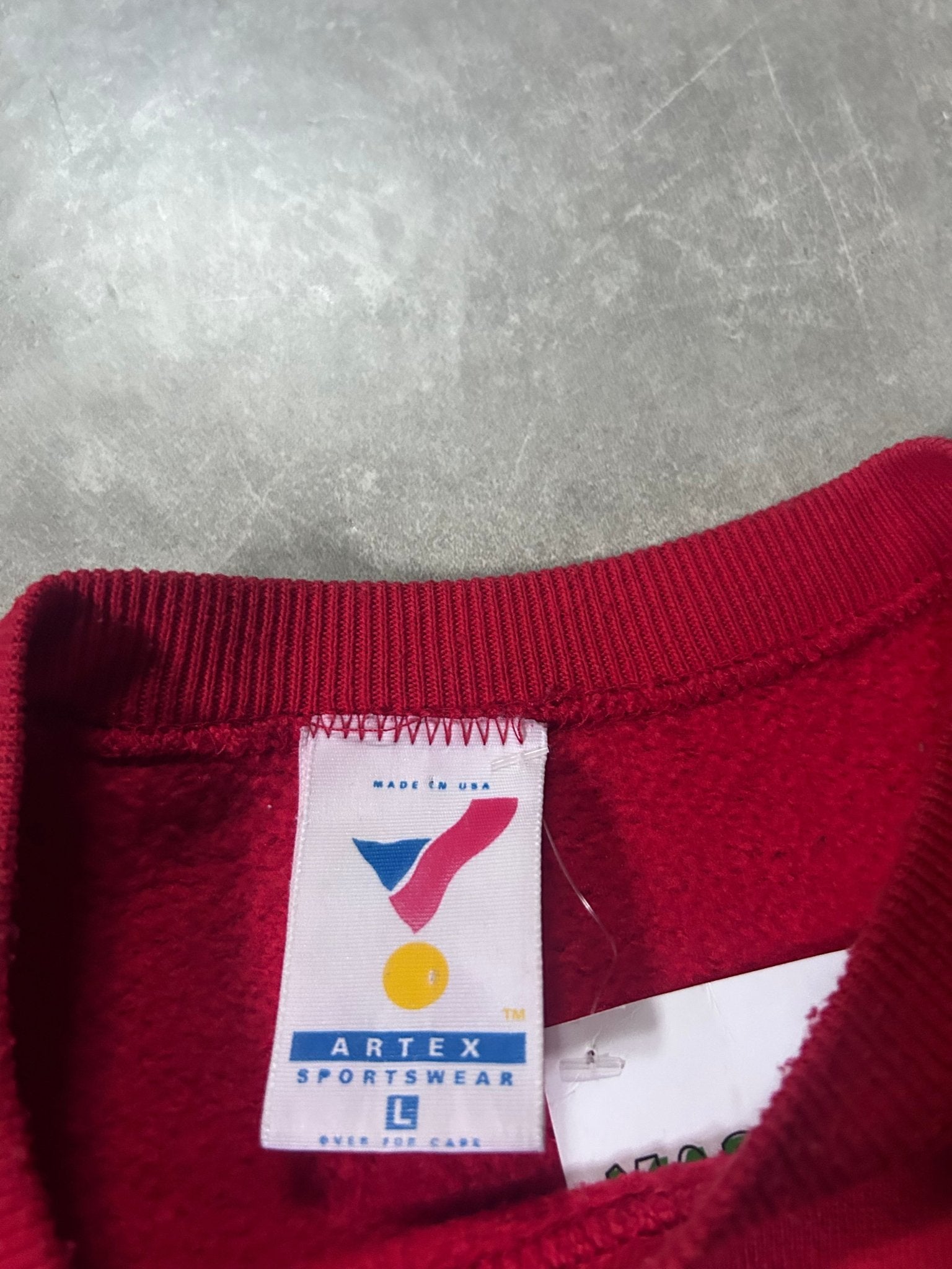 90's Vintage Kansas City Chiefs Big Print Red Crewneck - L - L | Martin City Vintage
