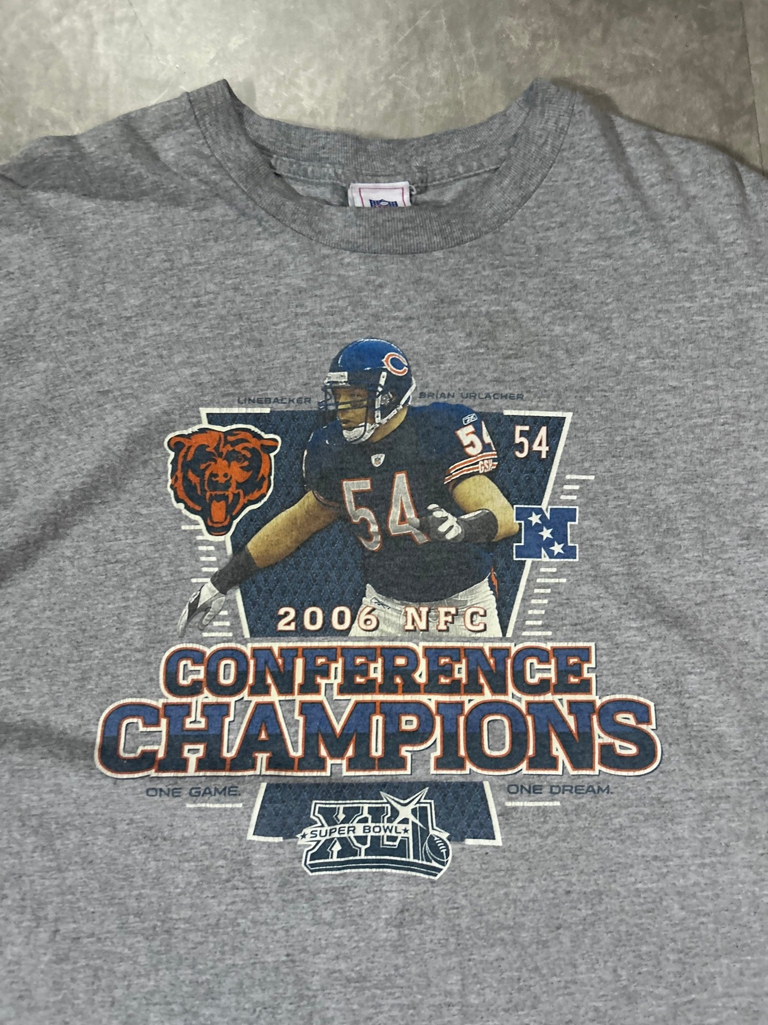 2006 Vintage Chicago Bears NFC Champions Grey T-Shirt - L - L | Martin City Vintage