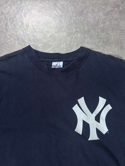 90's Vintage New York Yankees John Giambi Navy T-Shirt - L - L | Martin City Vintage