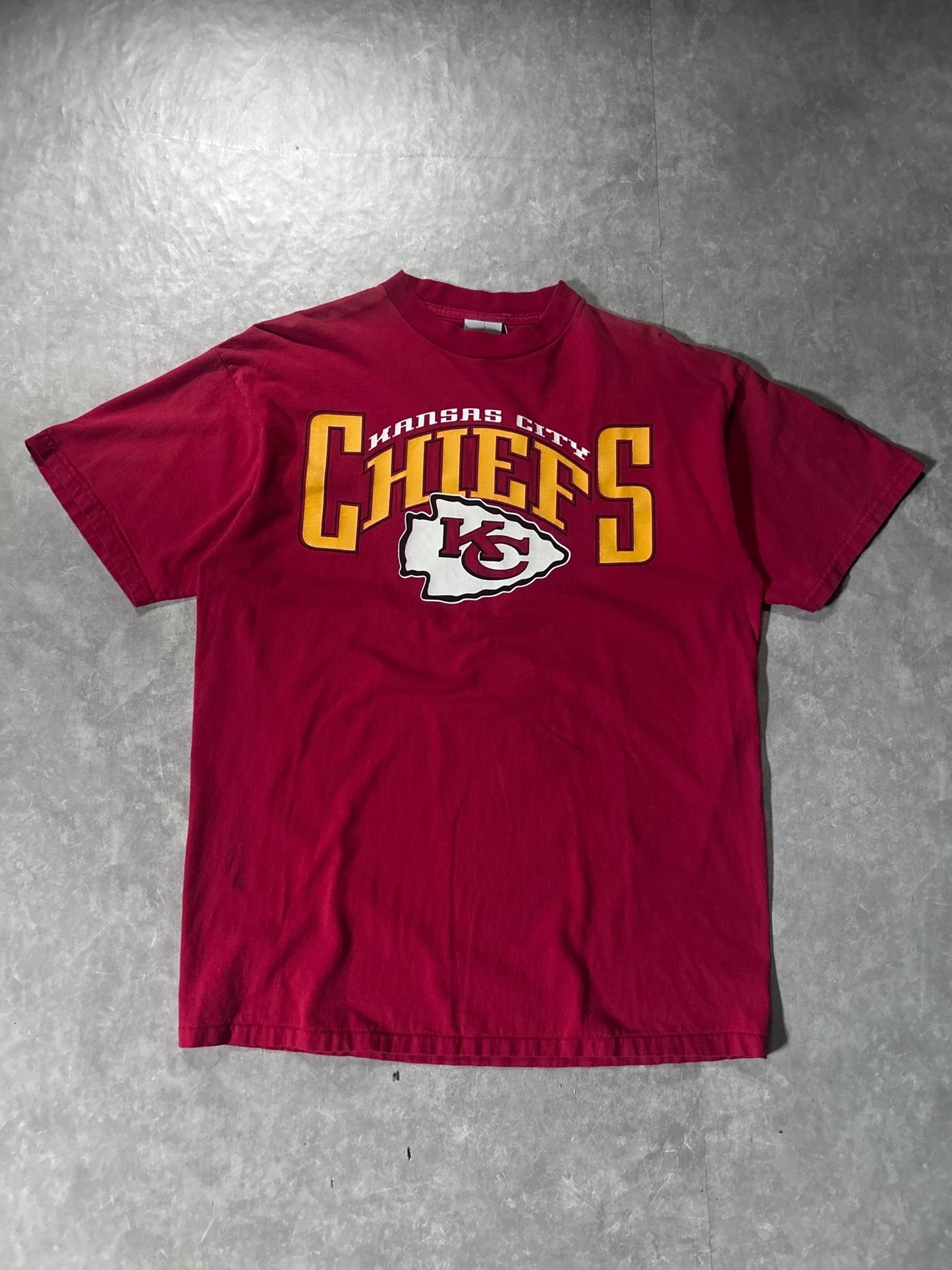 90's Vintage Kansas City Chiefs Red T-Shirt - XL - XL | Martin City Vintage