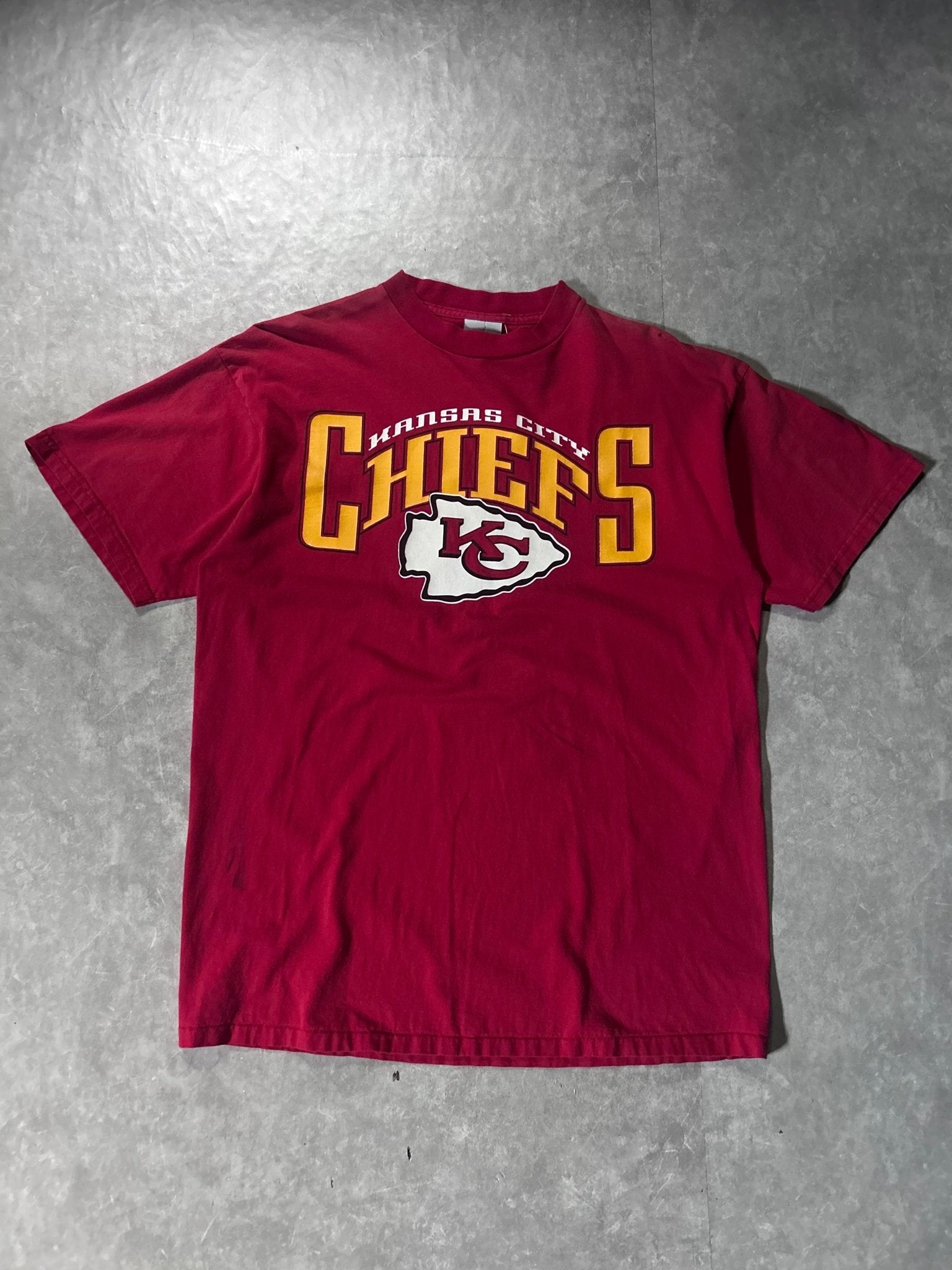 90's Vintage Kansas City Chiefs Red T-Shirt - XL - XL | Martin City Vintage