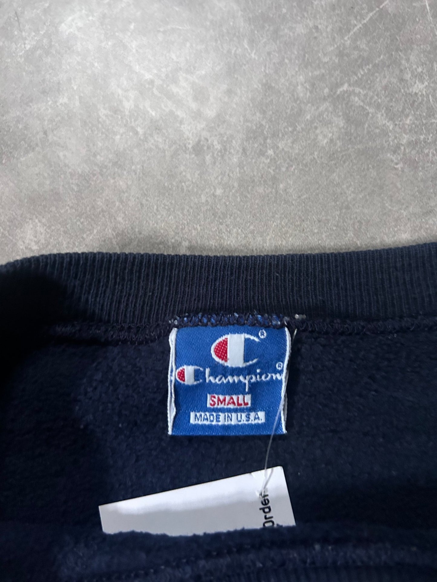 90's Vintage Notre Dame Champion Navy Crewneck - S - S | Martin City Vintage