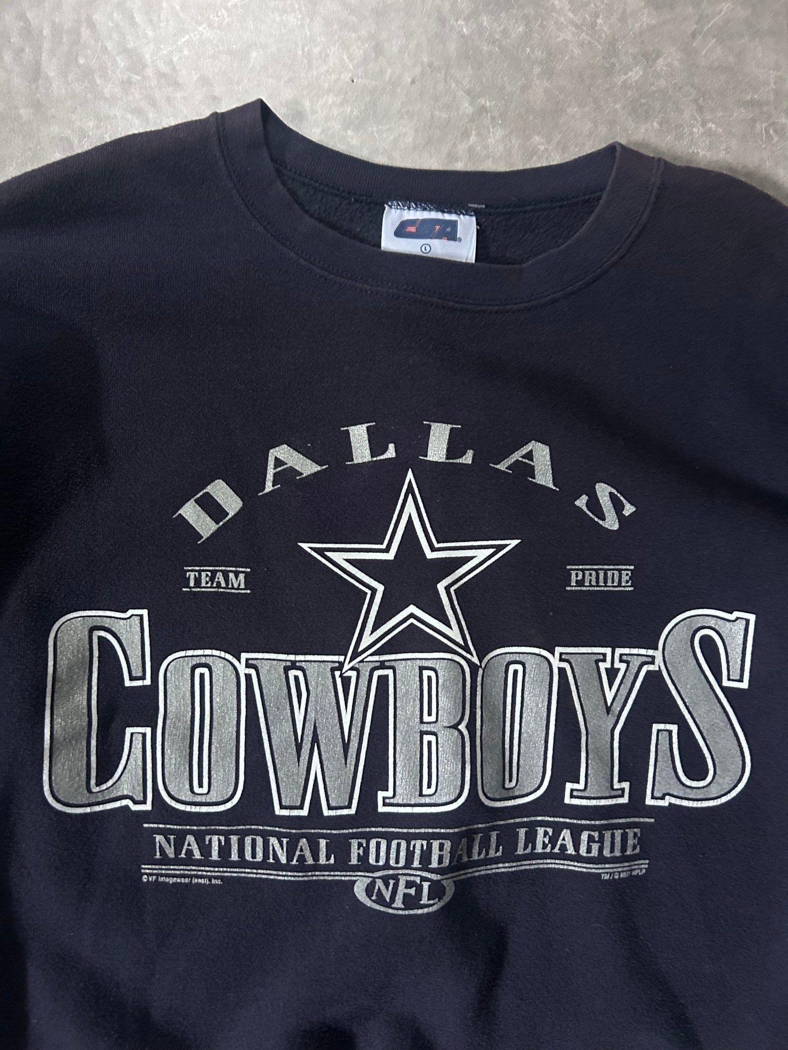 90's Vintage Dallas Cowboys Navy Crewneck - L - L | Martin City Vintage