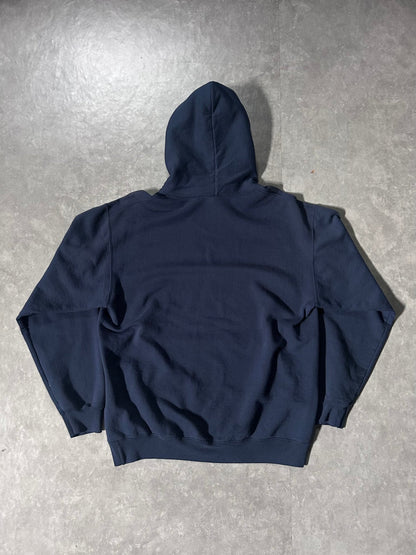 2000's Vintage New York Yankees Block Letters Navy Hoodie - M - M | Martin City Vintage