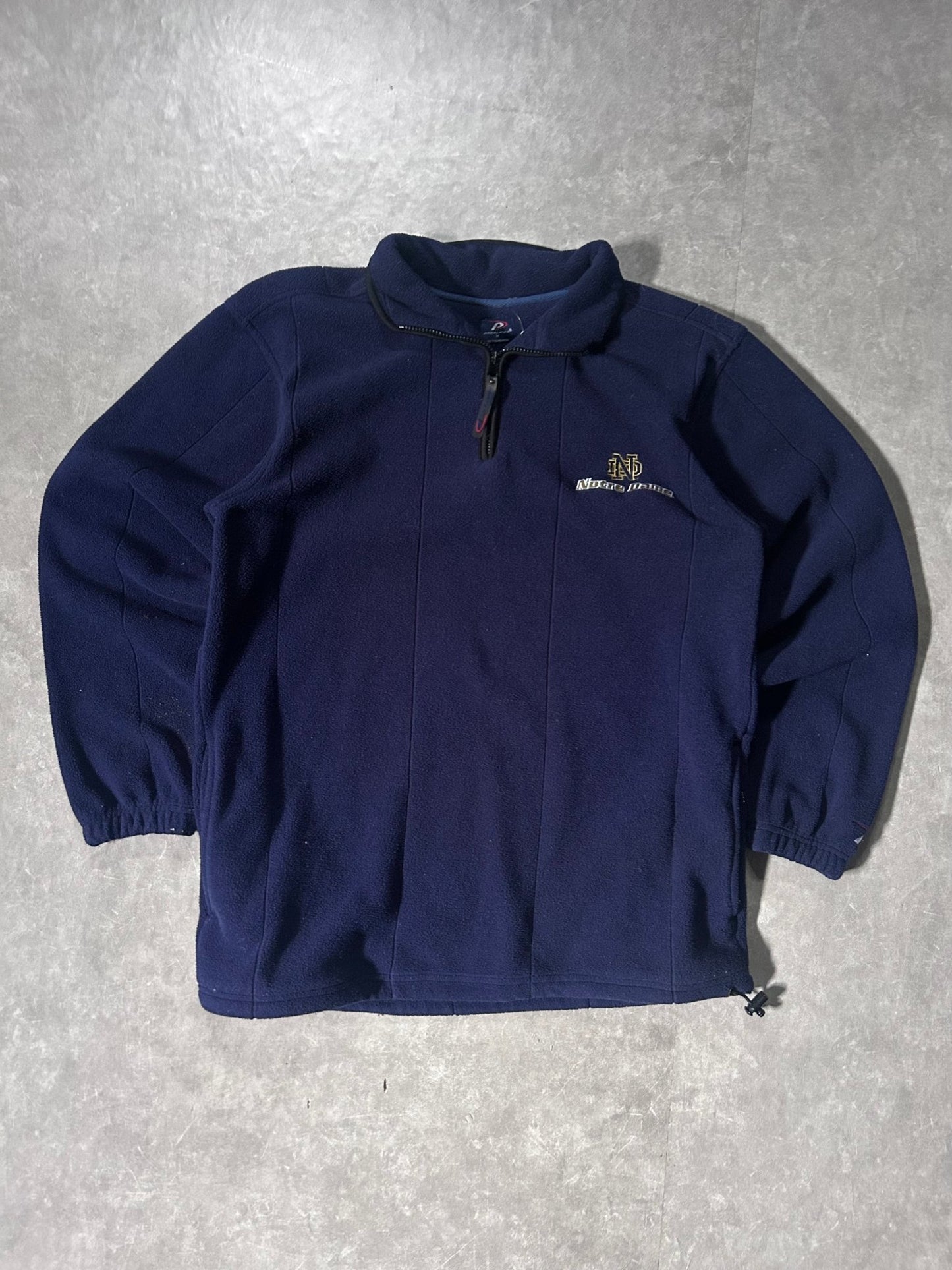 2000's Vintage Notre Dame Logo Cotton Navy Quarter Zip Up - M - M | Martin City Vintage