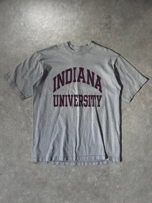 90's Vintage Indiana University Grey T-Shirt - XL - XL | Martin City Vintage