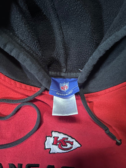 2000's Vintage Kansas City Chiefs Two - Tone Red Hoodie - XL - L | Martin City Vintage