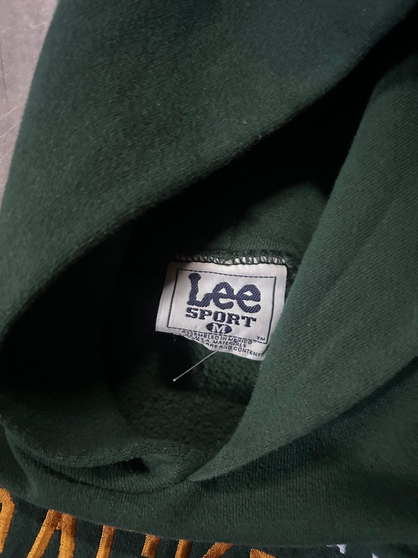 90's Vintage Green Bay Packers Embroidered Green Hoodie - M - M | Martin City Vintage