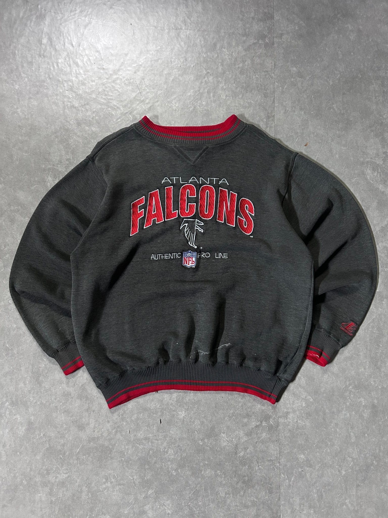 90's Vintage Atlanta Falcons NFL Pro Line Grey Crewneck - L - L | Martin City Vintage