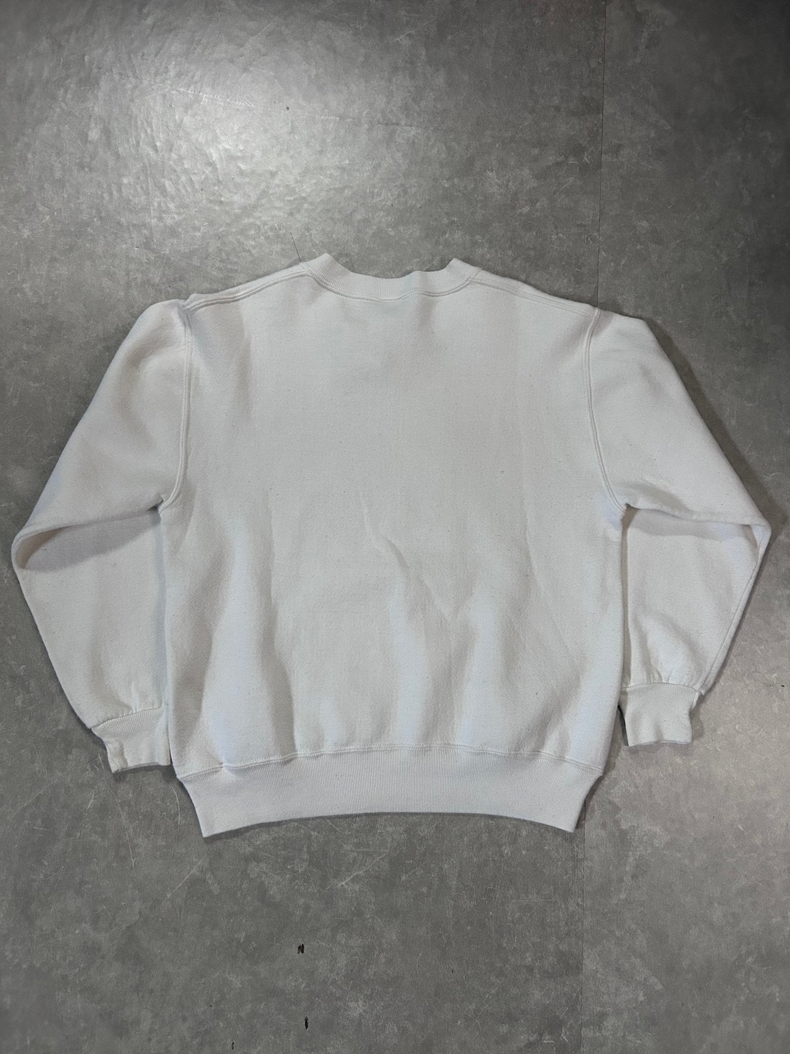 90's Vintage BYU Cougars Russell White Crewneck - M - M | Martin City Vintage