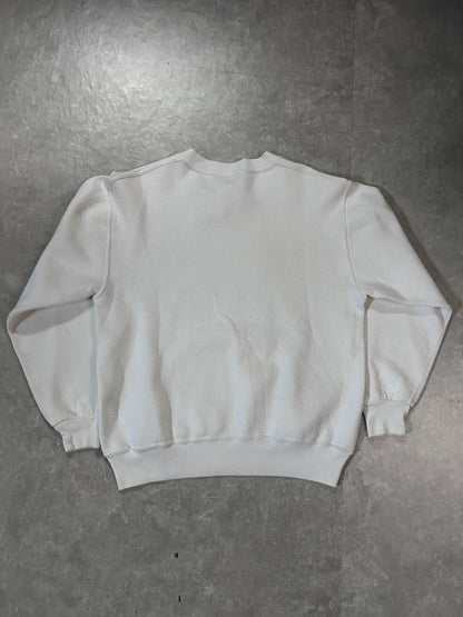 90's Vintage BYU Cougars Russell White Crewneck - M - M | Martin City Vintage