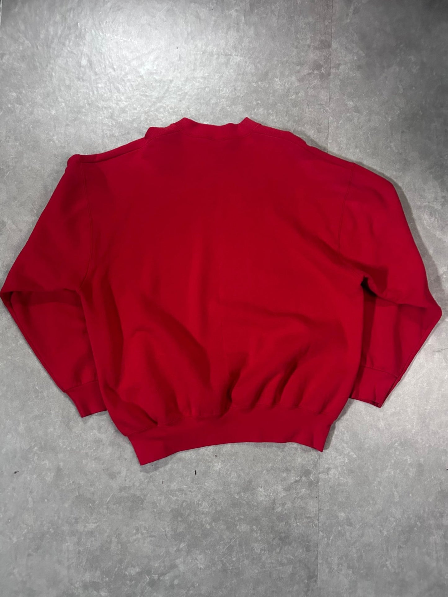 90's Vintage Kansas City Chiefs Minimal Embroidered Red Crewneck - XXL - XXL | Martin City Vintage