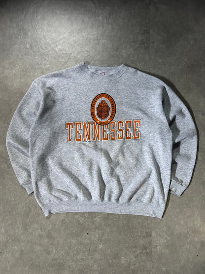 90's Vintage Tennessee Volunteers Heather Grey Crewneck - XXL - XXL | Martin City Vintage