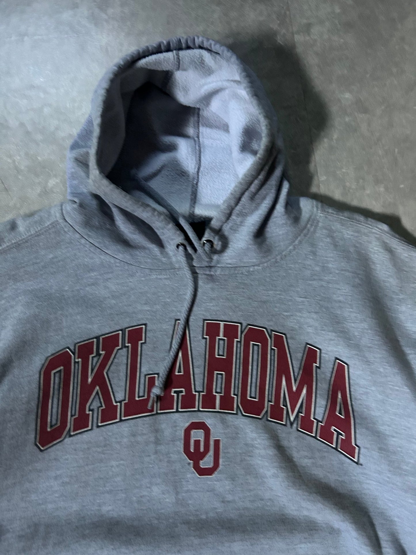 2000's Vintage Oklahoma Sooners Grey Hoodie - XL - XL | Martin City Vintage