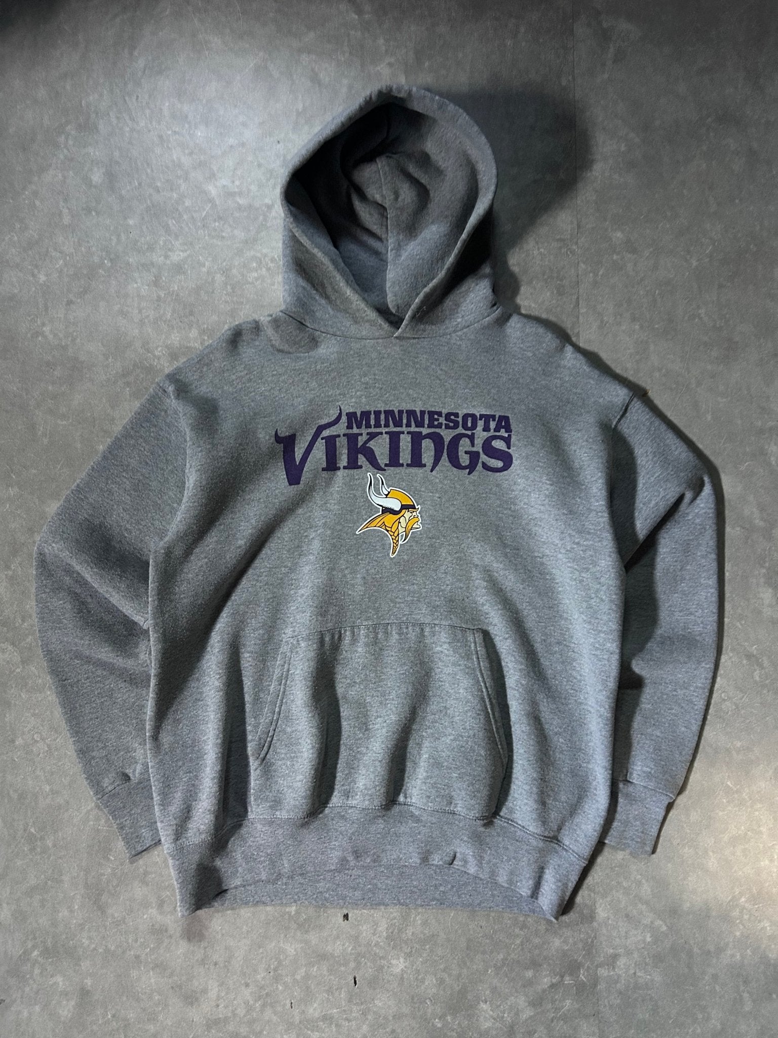90's Vintage Minnesota Vikings Grey Hoodie - M - M | Martin City Vintage