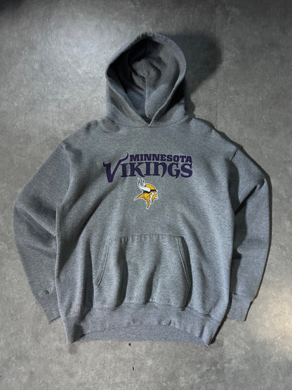 90's Vintage Minnesota Vikings Grey Hoodie - M - M | Martin City Vintage