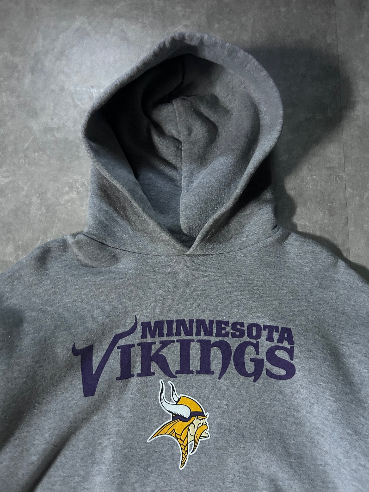 90's Vintage Minnesota Vikings Grey Hoodie - M - M | Martin City Vintage