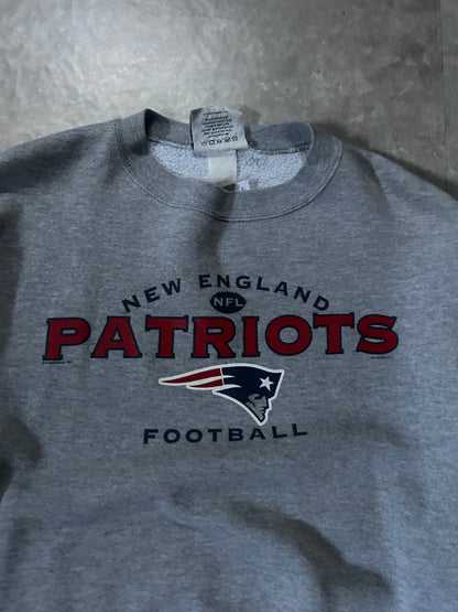 90's Vintage New England Patriots Lee Grey Crewneck - XL - XL | Martin City Vintage