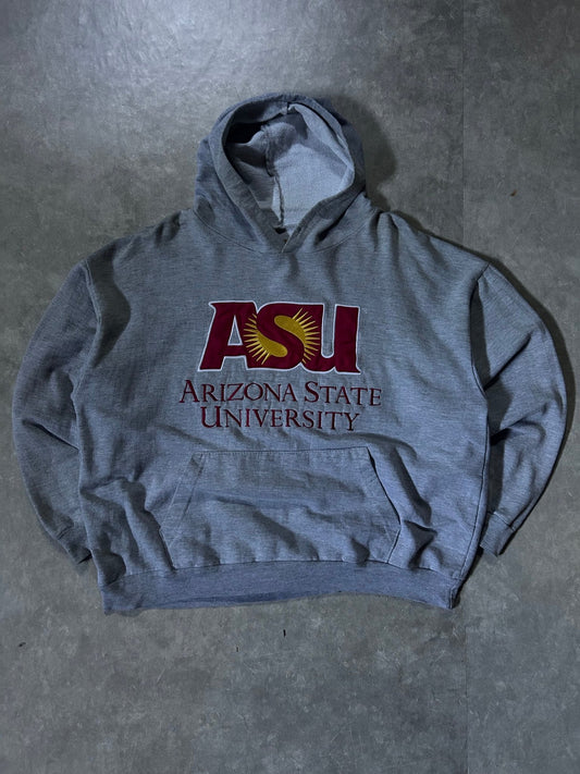 2000's Vintage Arizona State Sun Devils Embroidered Grey Hoodie - L - L | Martin City Vintage