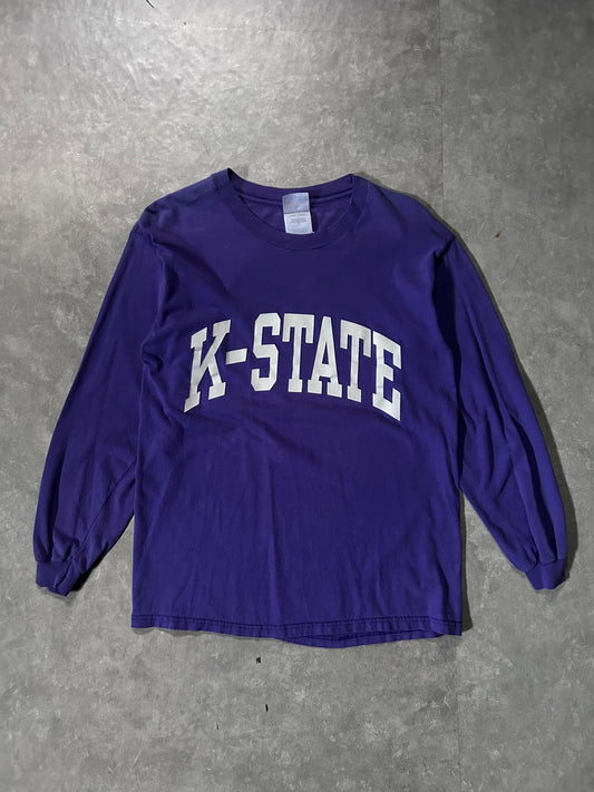 90's Vintage Kansas State Wildcats Purple Long Sleeve Shirt - M - M | Martin City Vintage