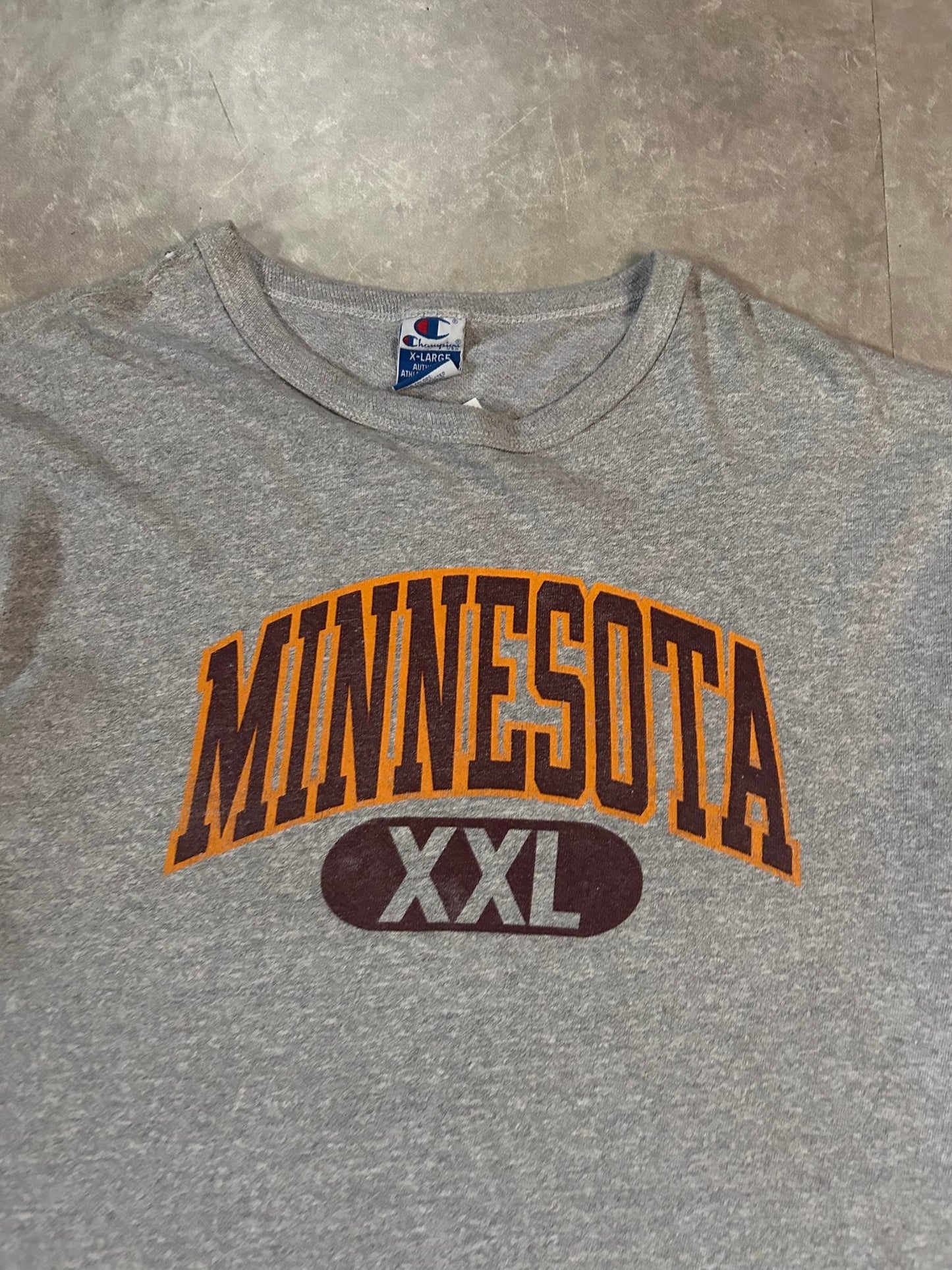 90's Vintage Minnesota Gophers Champion Grey T-Shirt - XL - XL | Martin City Vintage