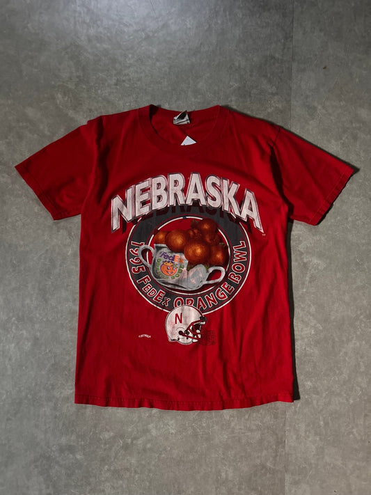 1995 Vintage Nebraska Cornhuskers Orange Bowl Red T-Shirt - L - L | Martin City Vintage