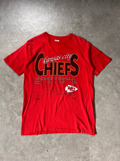 90's Vintage Kansas City Chiefs Salem Red T-Shirt - L - L | Martin City Vintage