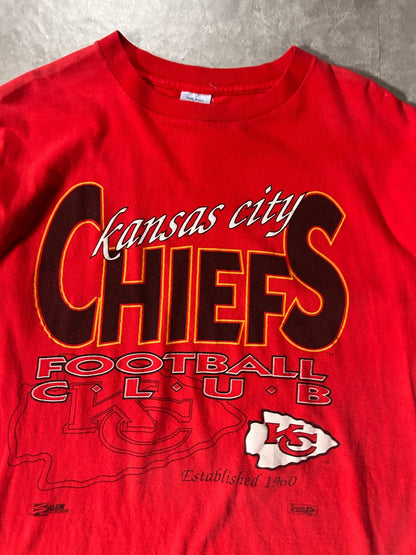 90's Vintage Kansas City Chiefs Salem Red T-Shirt - L - L | Martin City Vintage