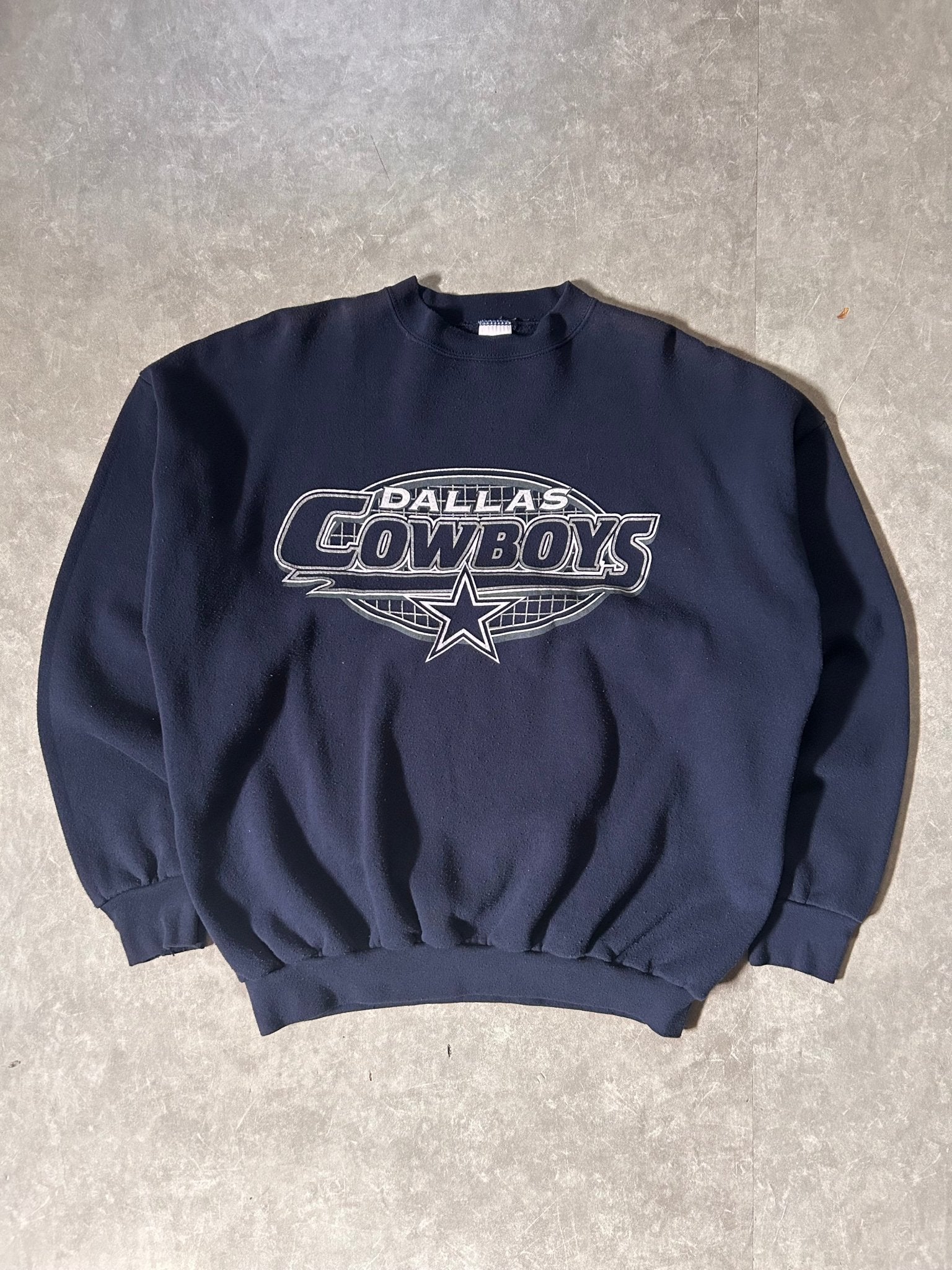 90's Vintage Dallas Cowboys Logo7 Navy Crewneck - XL - XL | Martin City Vintage