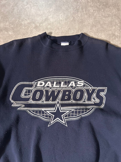 90's Vintage Dallas Cowboys Logo7 Navy Crewneck - XL - XL | Martin City Vintage
