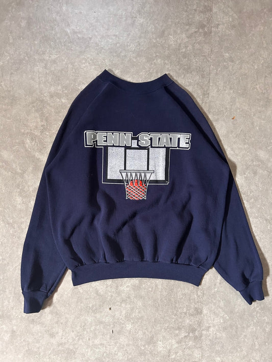 90's Vintage Penn State Nittany Lions Basketball Navy Crewneck - L - L | Martin City Vintage