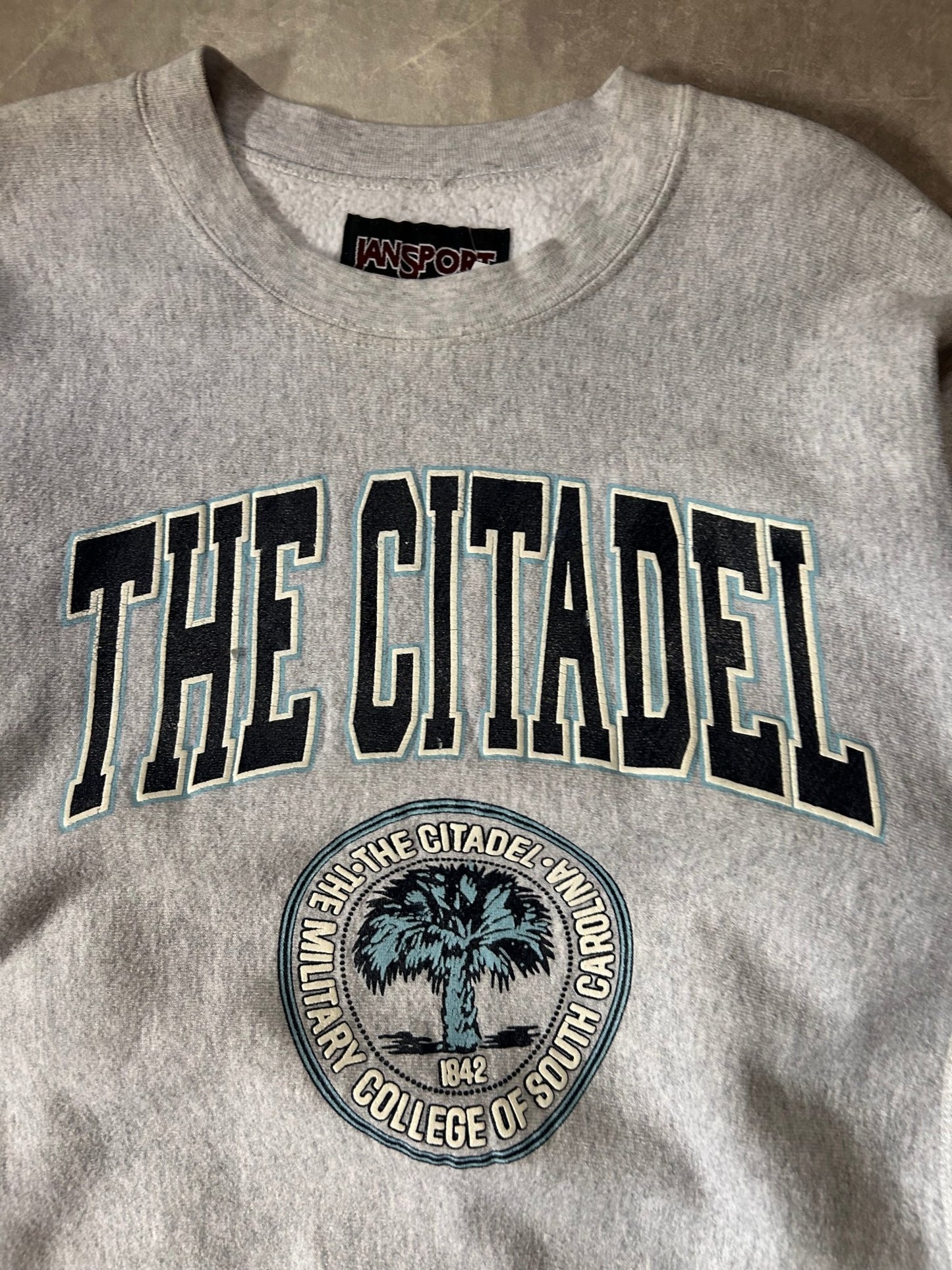 90's Vintage The Citadel Reverse Weave Heather Grey Crewneck - XL - XL | Martin City Vintage