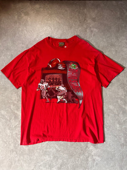 90's Vintage Ohio State Buckeyes Nutmeg Red T-Shirt - XL - XL | Martin City Vintage