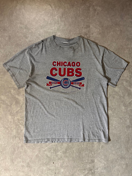 90's Vintage Chicago Cubs Grey T-Shirt - L - L | Martin City Vintage