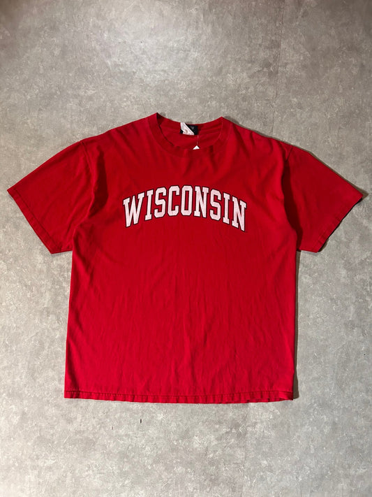 2000's Vintage Wisconsin Badgers Red T-Shirt - XL - XL | Martin City Vintage
